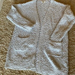 Super Comfy Loose Knit Light Blue Sweater